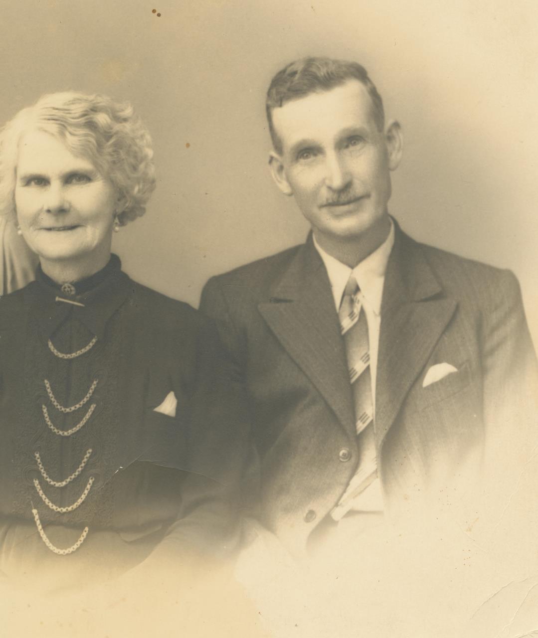 Harry and Katie Gomm in later years at Norseman.