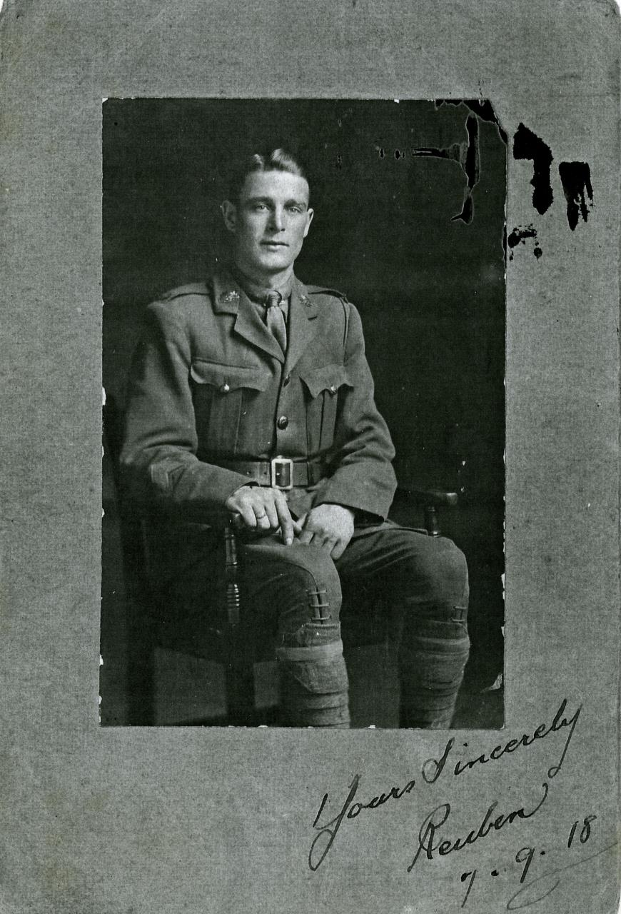 Sergeant Reuben Hampton, 1918