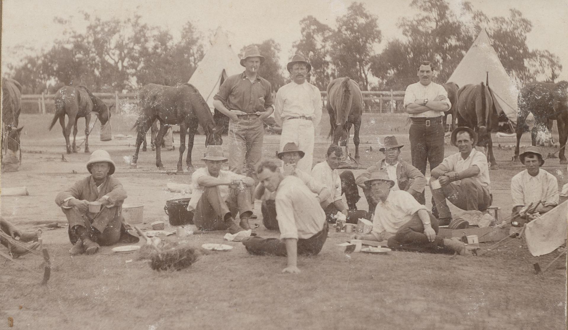 Trooper Hassell, sitting on the far right