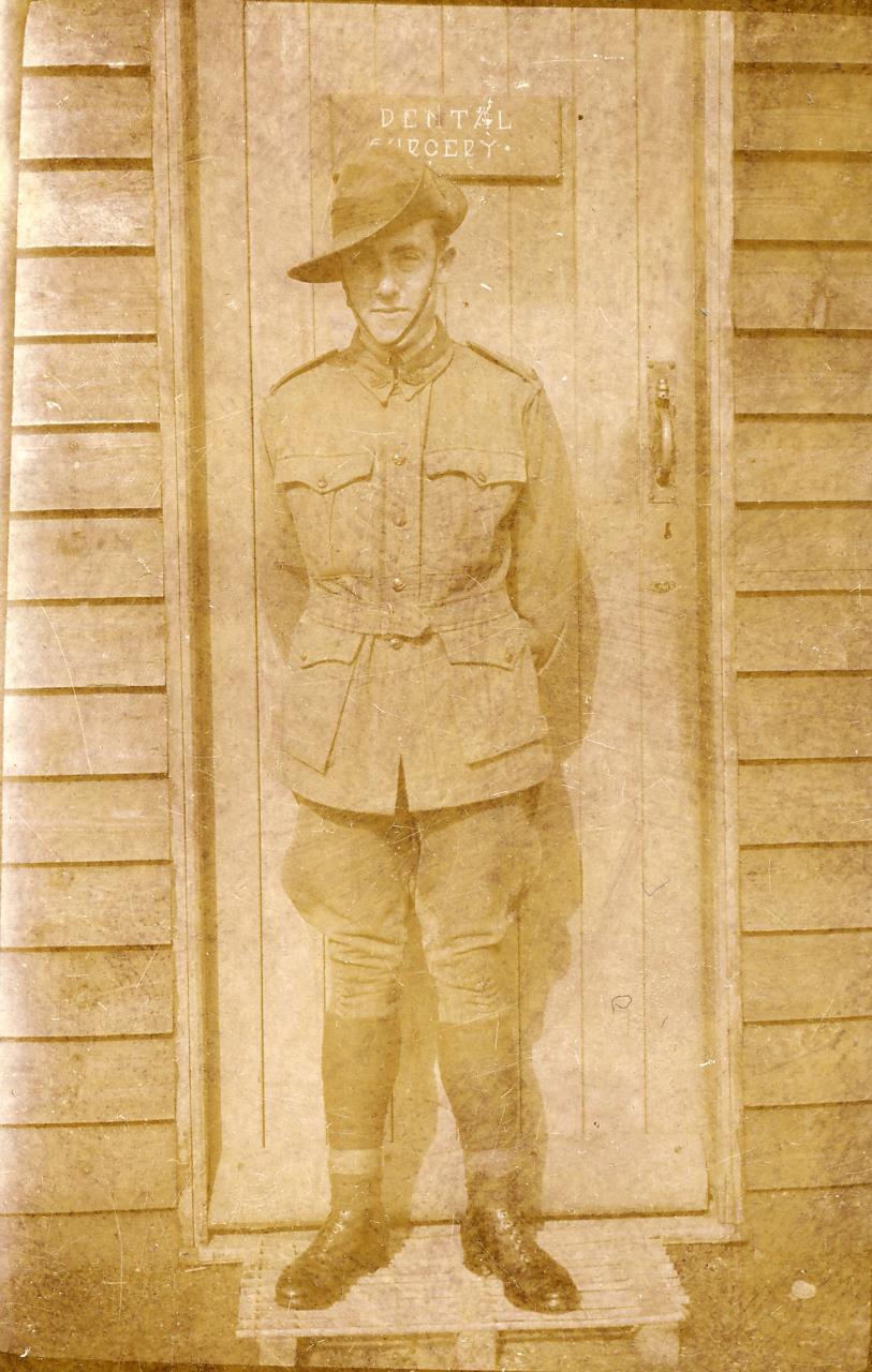 Pte Reg Polkinghorne was posted to the Australian Army Dental Service,1916.