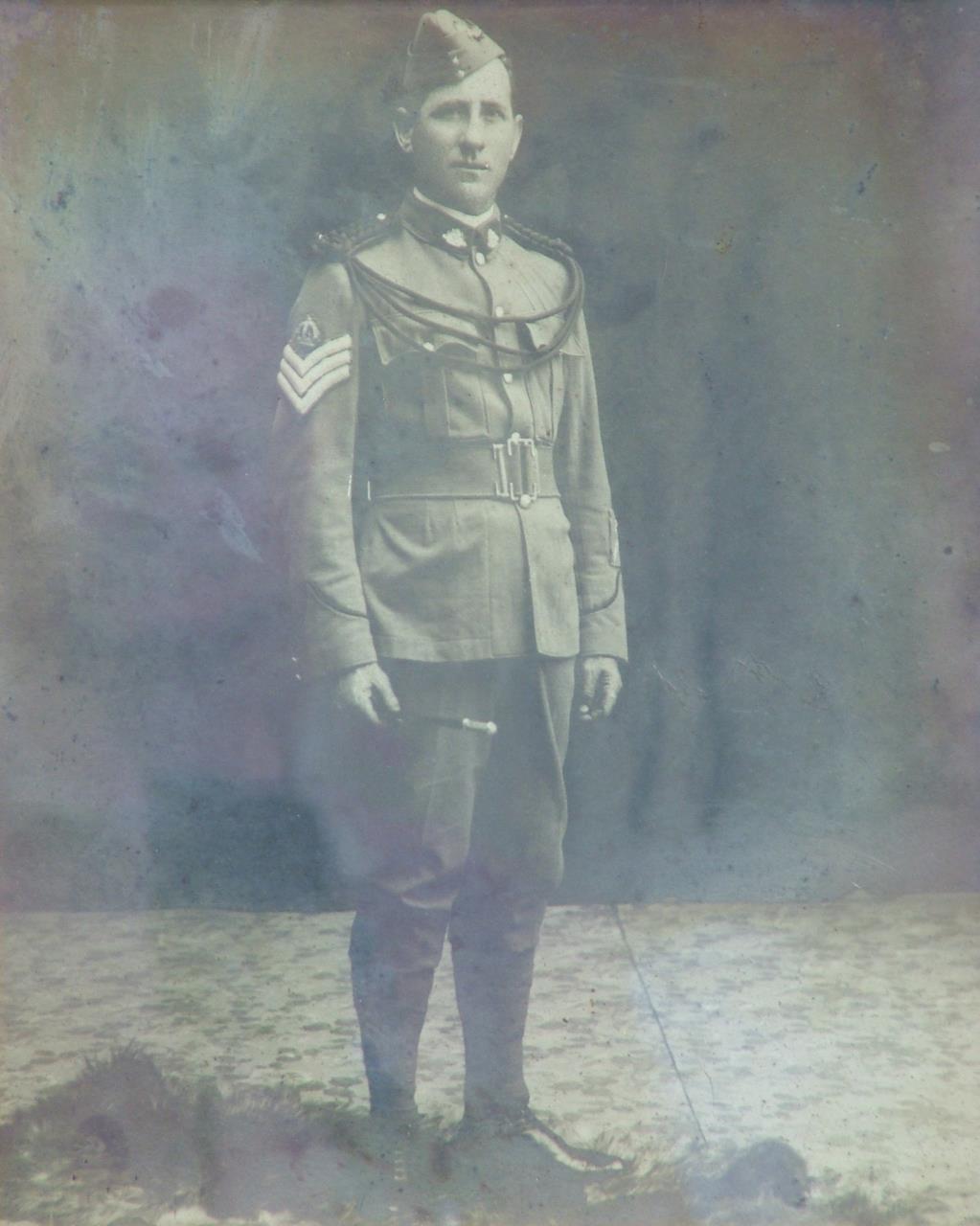 Staff Sergeant Chris Sandilands prior to his enlistment in the AIF.