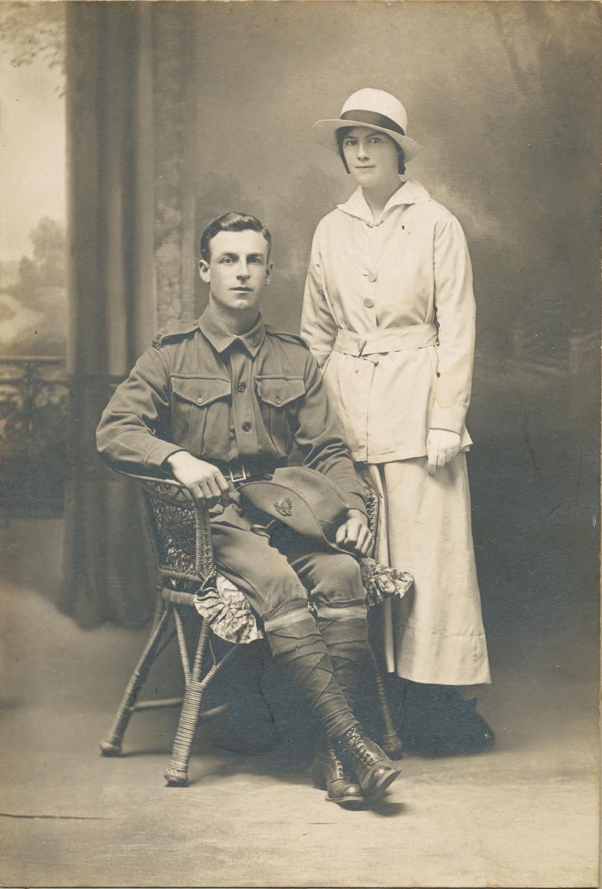 Tom and Olive Sharp on their wedding day