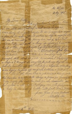 Albert George COBB - Letter