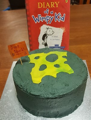 Children's Book Week Cake - Diary of a Wimpy Kid
