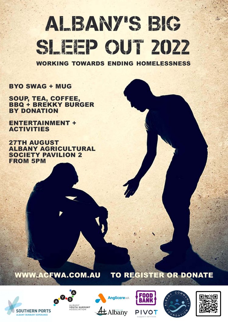 Albany’s BIG Sleep-Out - 27th August 2022